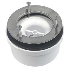 McAlpine Evacuation De Douche-Bonde siphon universelle diam. 90 mm à évacuation verticale pour receveur de douche, sortie en 40 mm ou 50 mm