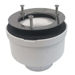 McAlpine Evacuation De Douche-Bonde siphon universelle diam. 90 mm à évacuation verticale pour receveur de douche, sortie en 40 mm ou 50 mm