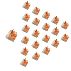 Silamp Accessoire De Raccordement-Borne de raccordement à levier 3 entrées (Pack de 20) -