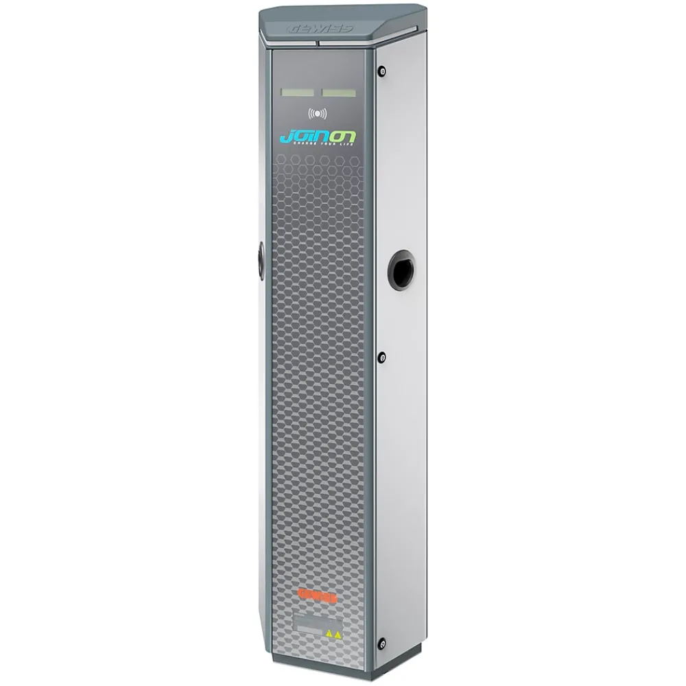 Gewiss Borne de recharge colonne I-ON RFID 2 x 22 kW - Type 2S + 2 prises SCHUKO - Compteur MID - IP55 - - GWJ1023R