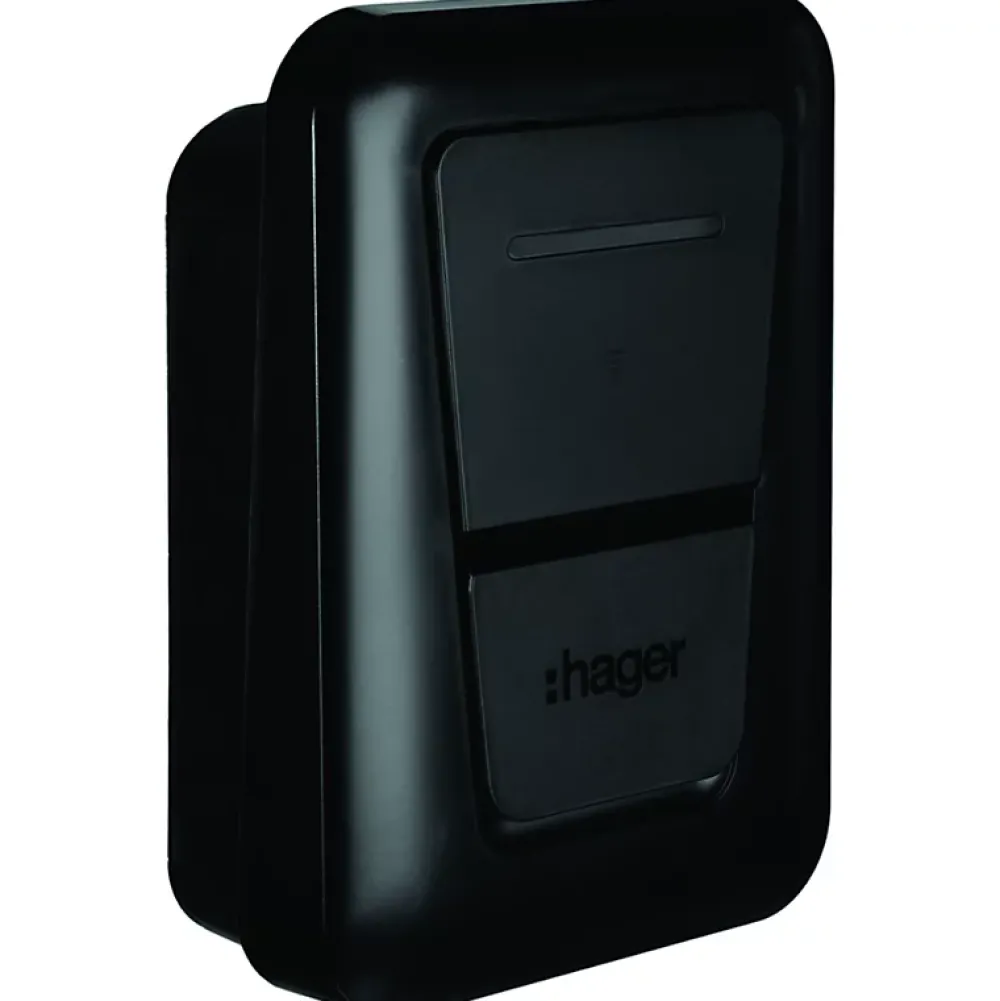 Hager Borne Recharge Voiture Électrique-Borne de recharge pour voiture électrique Witty One 7 kW avec TIC. RFID et Bluetooth - - XVR107STI
