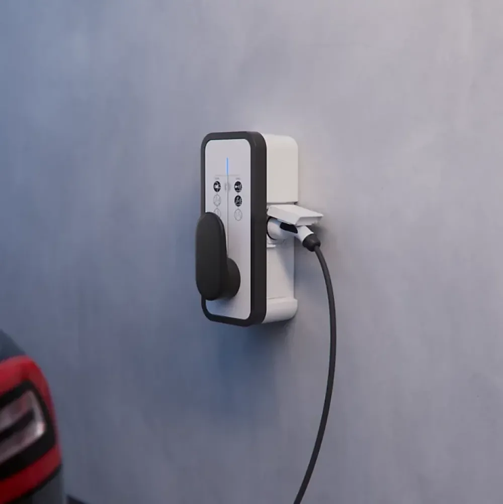 Hager Borne Recharge Voiture Électrique-Borne de recharge pour voiture électrique Witty Solar 7 kW avec gestionnaire et compteur PV - - XEV1K07T2SEMC
