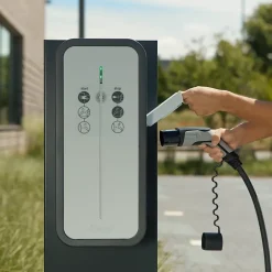 Hager Borne Recharge Voiture Électrique-Borne de recharge pour voiture électrique Witty Share 22 kW avec prises T2S et TE. RFID et OCPP - - XEV1R22T2TE