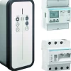 Hager Borne Recharge Voiture Électrique-Borne de recharge pour voiture électrique Witty Solar 22 kW avec gestionnaire et compteur PV - - XEV1K22T2SEMC