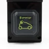 Carré Rouge Borne Recharge Voiture Électrique-Borne De Recharge équipée D'une Prise Green'up Complète Avec Protections