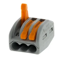 Wago Borne rapide automatique à cliquet S222 - 3 entrées -