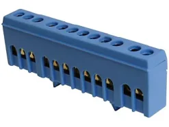 Zenitech Accessoire De Raccordement-Bornier modulaire neutre 12 points bleu