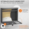 Ml-Design Boîte aux lettres anthracite-argent avec support métallisé 120cm+ kit de montage