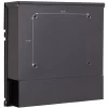 Ml-Design Boîte Aux Lettres 1 Porte-Boîte aux lettres anthracite/bois naturel avec support argenté acier inoxydable