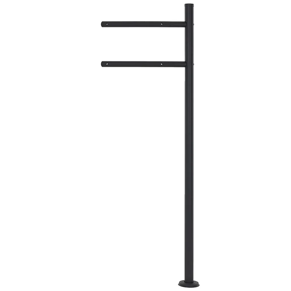 Ml-Design Boîte Aux Lettres 1 Porte-Boîte aux lettres anthracite / imitation bois avec support acier et kit montage