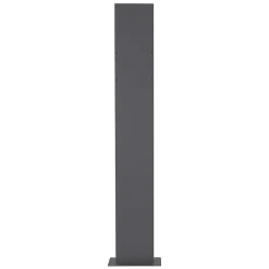 ECD Germany Boîte Aux Lettres 1 Porte-Boîte aux lettres avec support mailbox blanc moderne avec 2 clés incluses