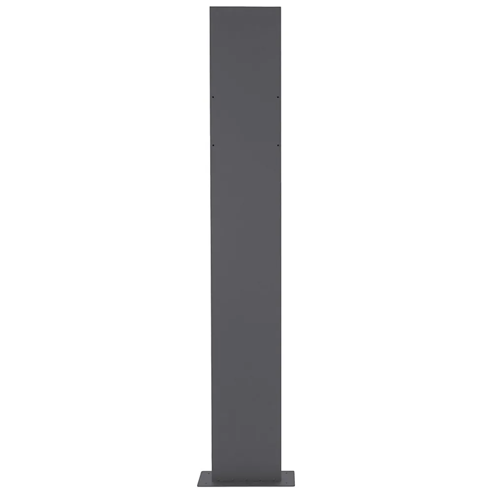 ECD Germany Boîte Aux Lettres 1 Porte-Boîte aux lettres avec support mailbox blanc moderne avec 2 clés incluses