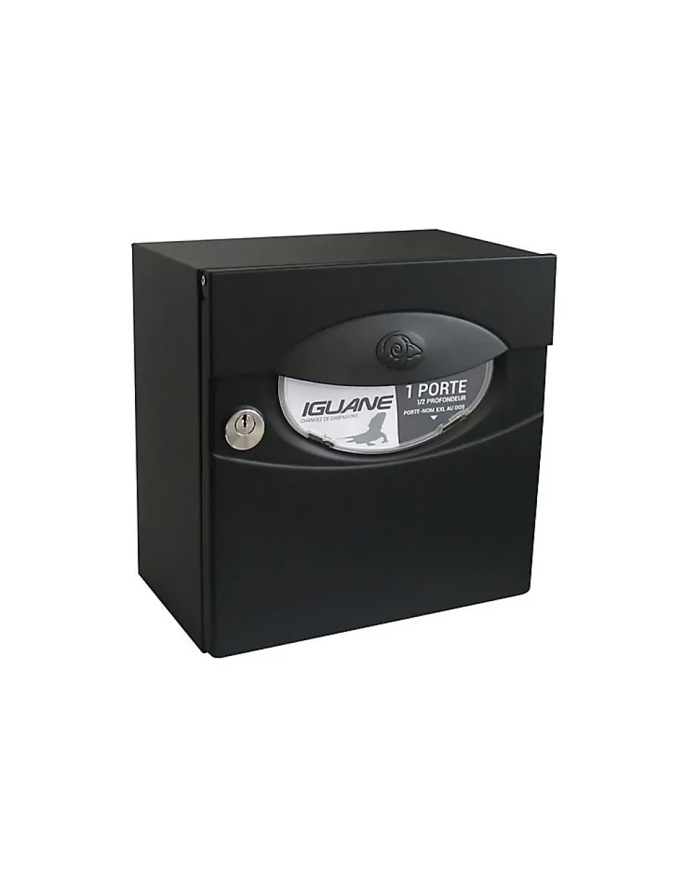 DAD Boîte Aux Lettres Compacte-Boîte aux lettres demi profondeur Decayeux Iguane Noir Ral 9005