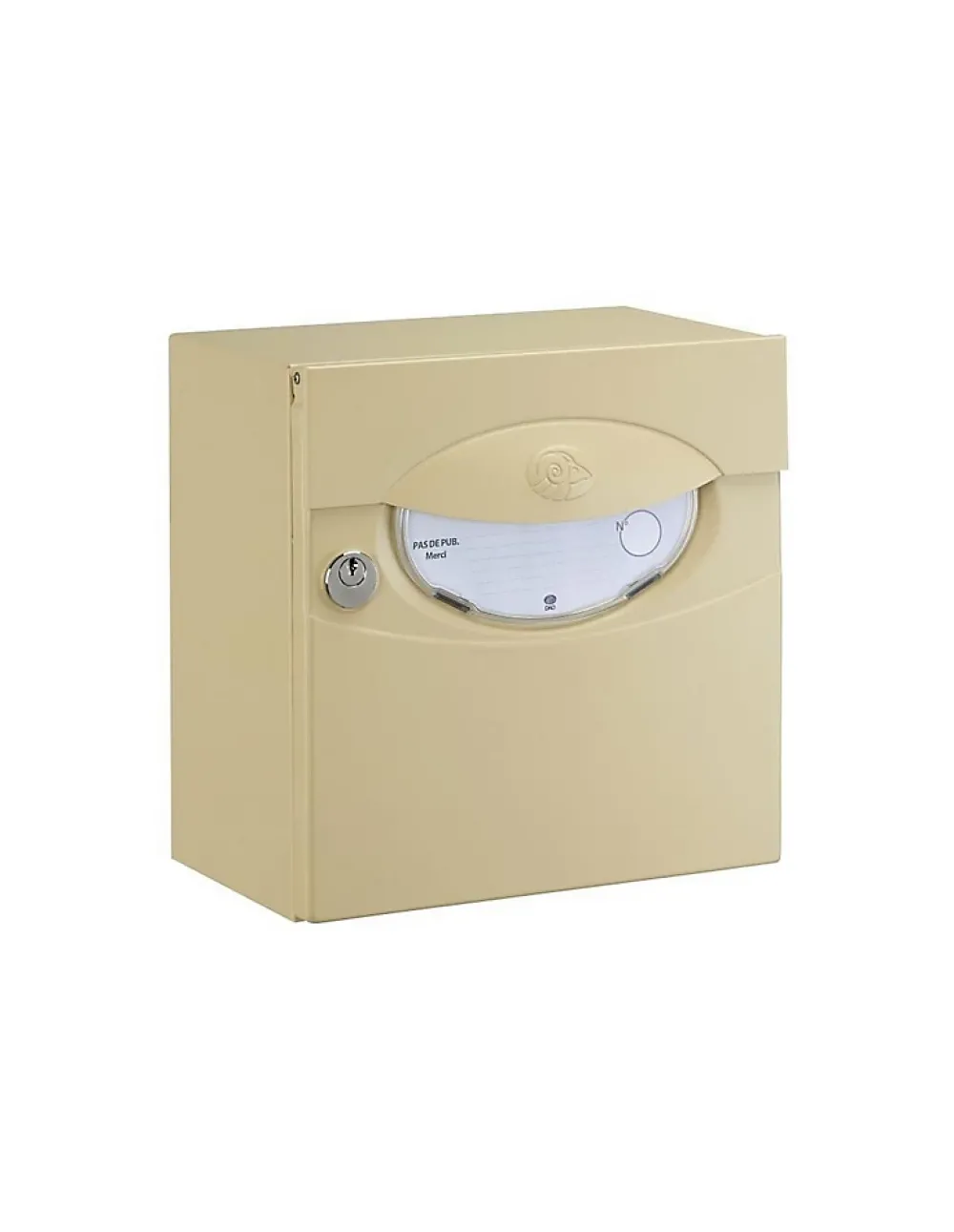 DAD Boîte Aux Lettres Compacte-Boîte aux lettres demi profondeur Decayeux Iguane Blanc Ral 9016