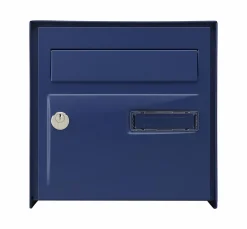 Decayeux Boîte Aux Lettres 2 Portes-Boîte aux lettres double face Probat bleu RAL 5003