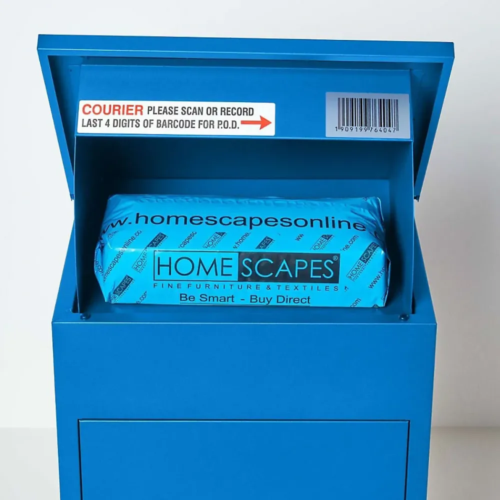 Smart Parcel Box Boîte aux lettres 1 porte Boîte à colis Bleue en acier
