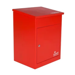 Smart Parcel Box Boîte aux lettres 1 porte Boîte à colis Rouge en acier