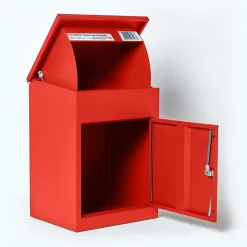 Smart Parcel Box Boîte aux lettres 1 porte Boîte à colis Rouge en acier