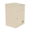 Smart Parcel Box Boîte À Colis-Boîte aux lettres 1 porte Boîte à colis Beige en acier