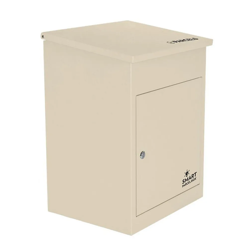 Smart Parcel Box Boîte À Colis-Boîte aux lettres 1 porte Boîte à colis Beige en acier