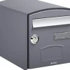 Diall Boîte Aux Lettres 1 Porte-Boîte aux lettres 1 porte Decayeux Dôme Gris Ral 7021