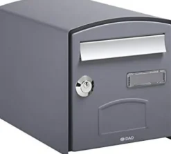 Diall Boîte Aux Lettres 1 Porte-Boîte aux lettres 1 porte Decayeux Dôme Gris Ral 7021