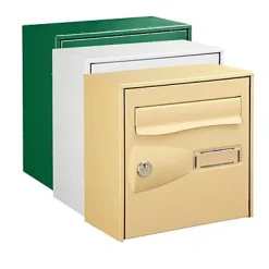 Diall Boîte Aux Lettres 1 Porte-Boîte aux lettres 1 porte Beige faible profondeur