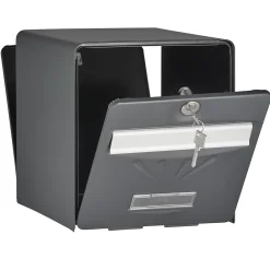 Burg-Wachter Boîte Aux Lettres 1 Porte-Boîte aux lettres 2 portes Balnéaire Anthracite