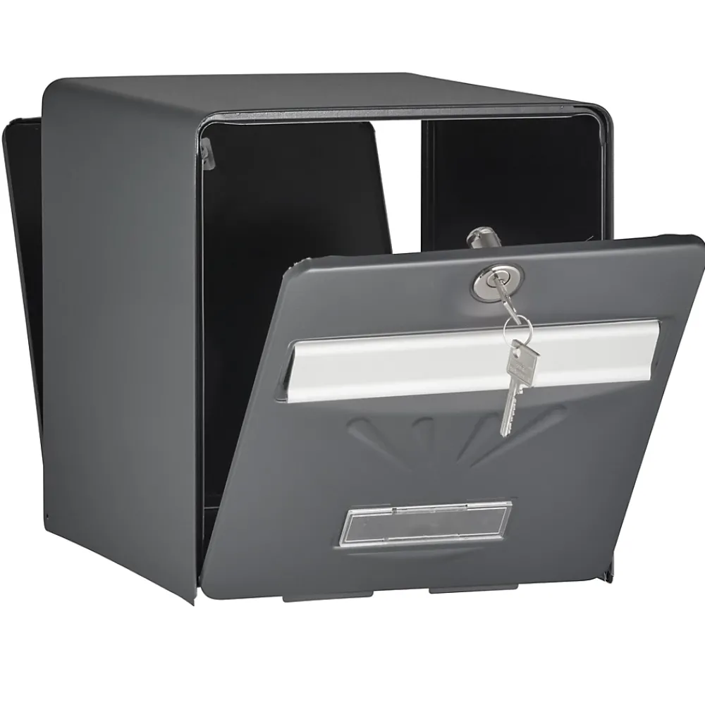 Burg-Wachter Boîte Aux Lettres 1 Porte-Boîte aux lettres 2 portes Balnéaire Anthracite