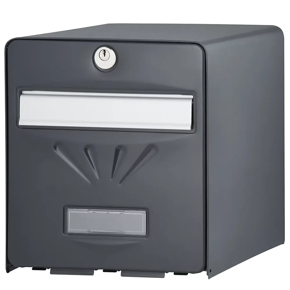 Burg-Wachter Boîte Aux Lettres 1 Porte-Boîte aux lettres 2 portes Balnéaire Anthracite