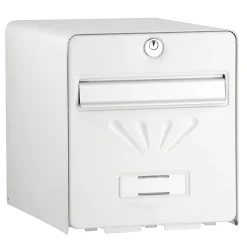 Burg-Wachter Boîte aux lettres 2 portes Balnéaire Blanche