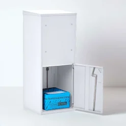 Smart Parcel Box Boîte À Colis-Boîte aux lettres 2 portes Boîte à colis Large Blanc en acier