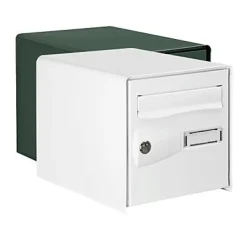 Diall Boîte aux lettres 2 portes Blanc