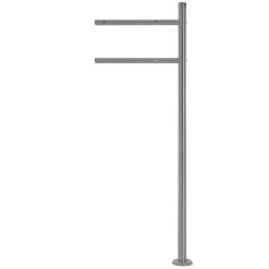 Ml-Design Boîte aux lettres sur une pied argent boîte postale anthracite moderne 37x11 cm