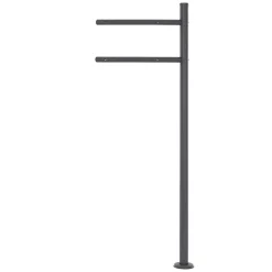 Ml-Design Boîte aux lettres sur une pied boîte postale en acier anthracite/argent moderne
