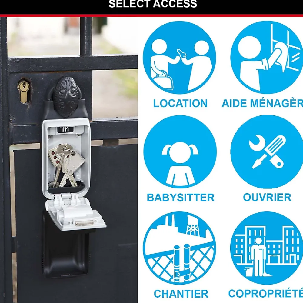 Master Lock Boîte à clé à anse rétractable Masterlock Select Acess 5420EURD