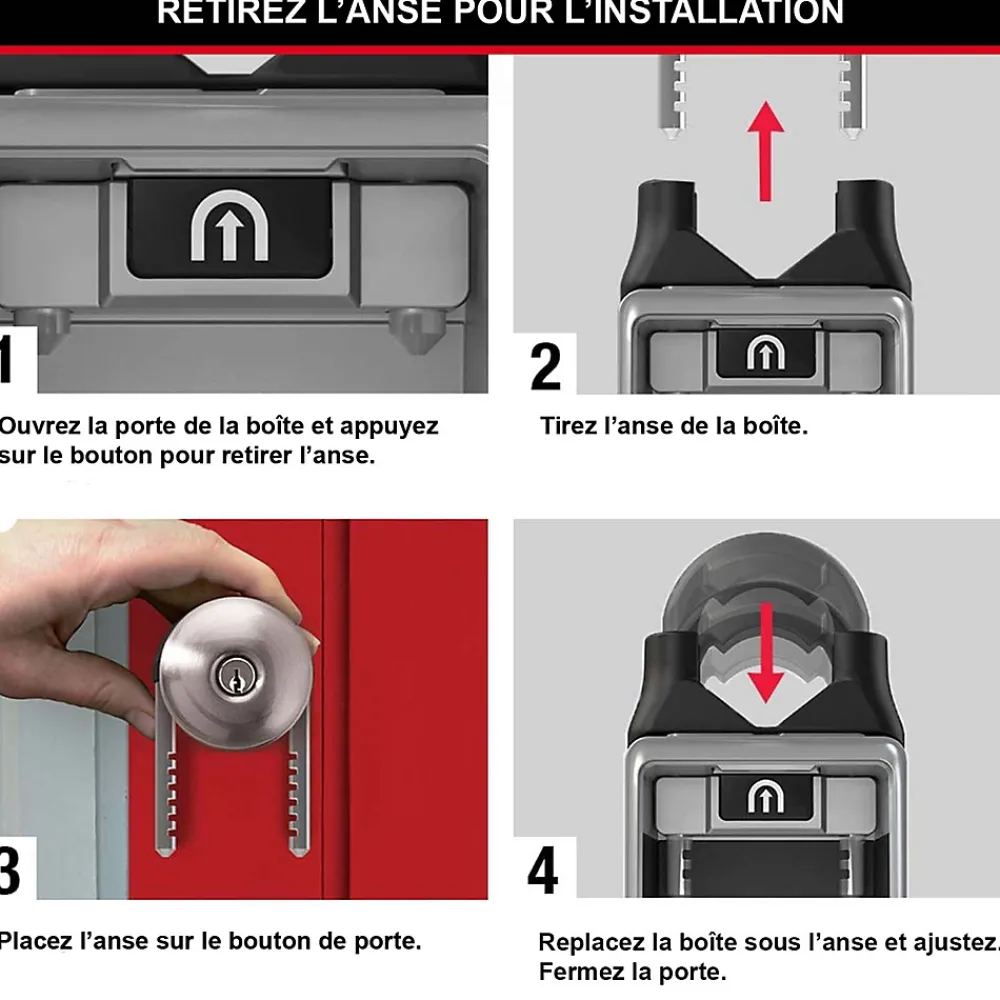 Master Lock Boîte à clé à anse rétractable Masterlock Select Acess 5420EURD