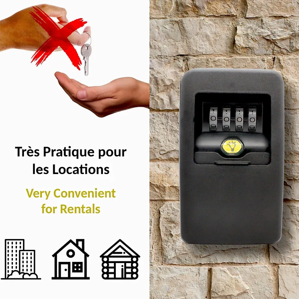 Fishtec Armoire À Clé-Boîte à Clé Key Light à code