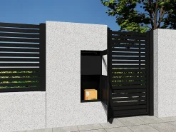 Vente-unique Boîte à colis anthracite - L45 x l35 x H105 cm - COLIBRI