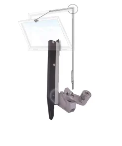 Comtra Entrebâilleur De Fenêtre-Boîte de base pour feme imposte SIROCCO gris aluminium - - EBIS050 GA