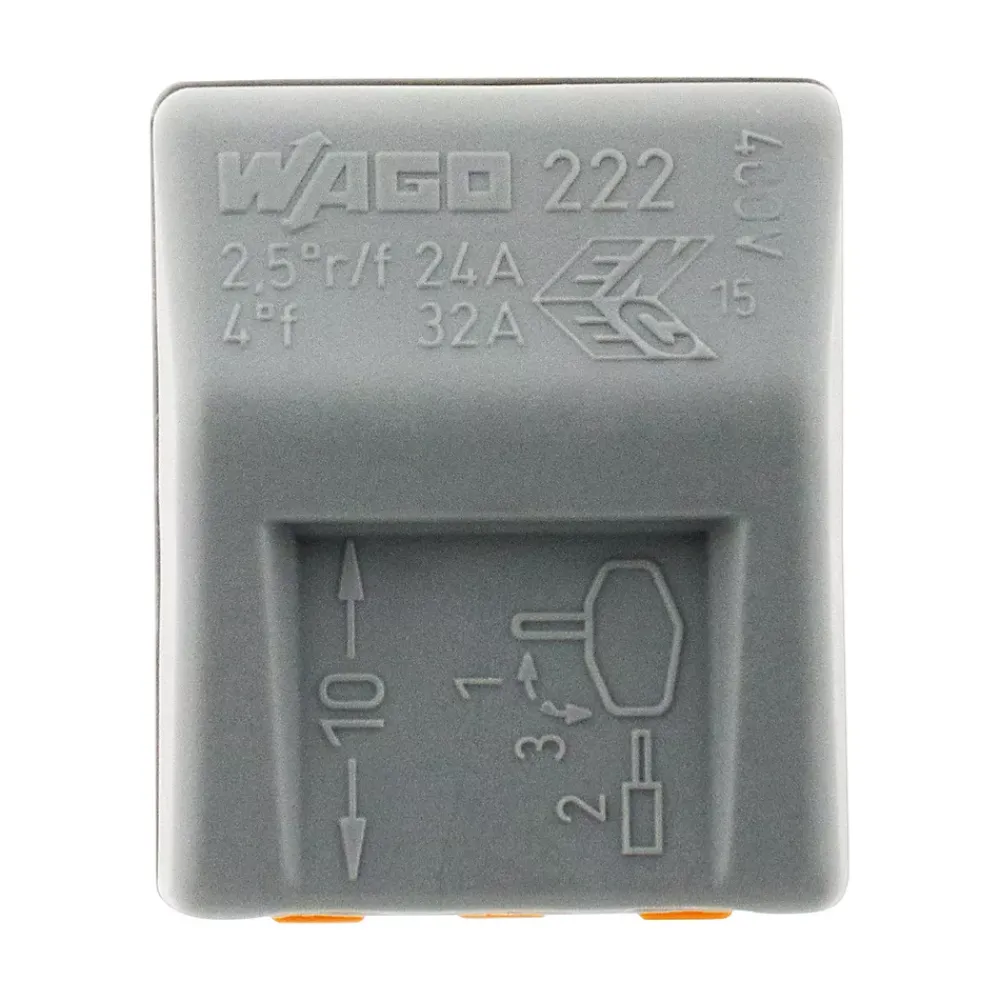 Wago Accessoire De Raccordement-Boîte de 80 bornes 3 entrées série 222 -