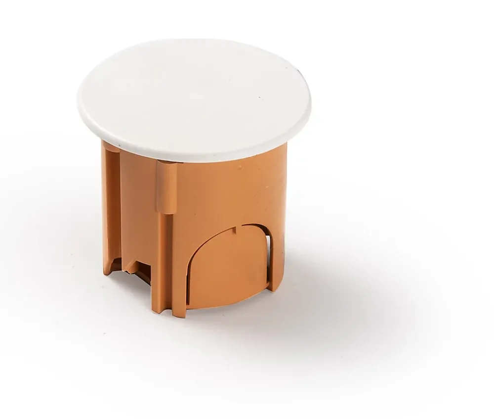 Diall Boîte De Dérivation-Boîte de dérivation à encastrer à sceller avec entrées et système de verrouillage 40 X 40 mm