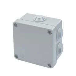 Diall Boîte de dérivation extérieure avec 7 passe-câbles et système de verrouillage intégré 100x 100 x 55 mm