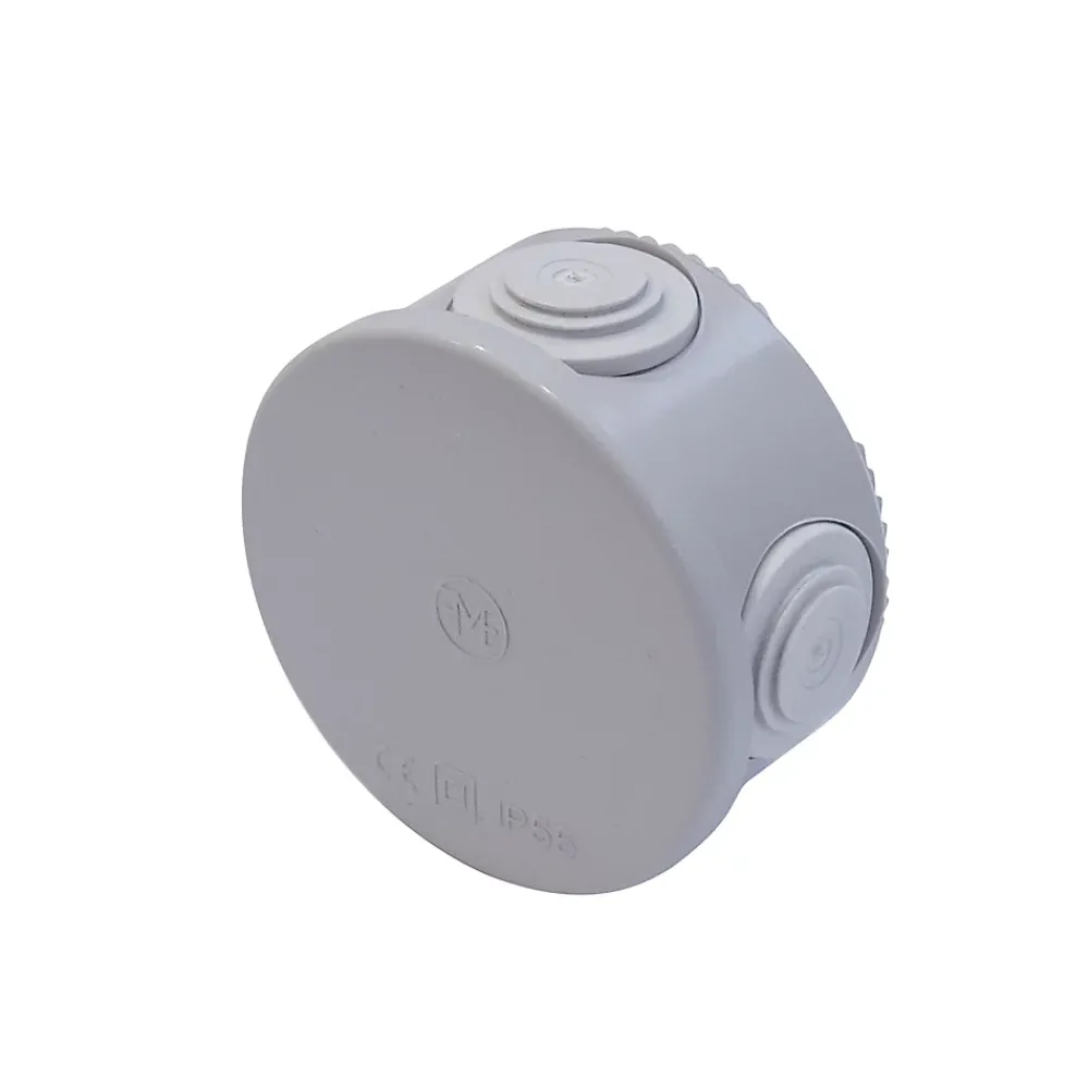 Diall Boîte de dérivation extérieure avec 4 passe-câbles et système de verrouillage intégré 85 x 40 mm
