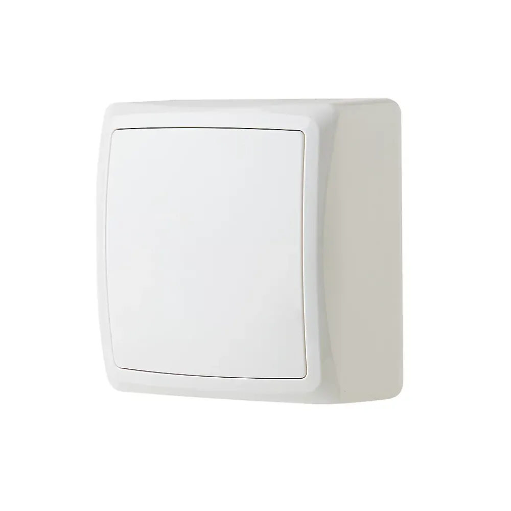 Jacobsen Interrupteur En Saillie-Boîte de dérivation monobloc en saillie Sigurd blanc complet