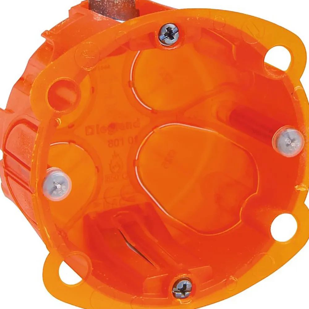 Legrand Boite D'Encastrement-Boîte d'encastrement multimatériaux - Batibox - - Diamètre 67 x 40 mm - 1 poste