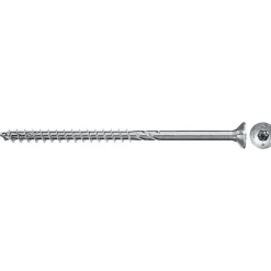 Fischer Boîte De 100 Vis Bois Powerfast Ii Fpf Ii Ctf Tête Fraisée Empreinte Tx - Zingué Blanc - Filetage Partiel