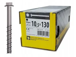 Domax Vis Pour Brique, Béton-Boîte de 50 vis d'ancrage béton 10,5 x 130