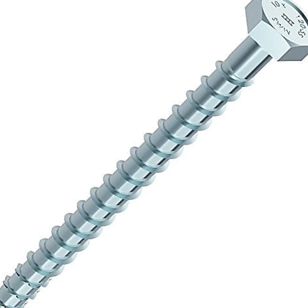 D44 Boîte de 25 vis d'ancrage HECO Multi Monti 10x160 mm - tête hexagonale - ép. max 95 mm