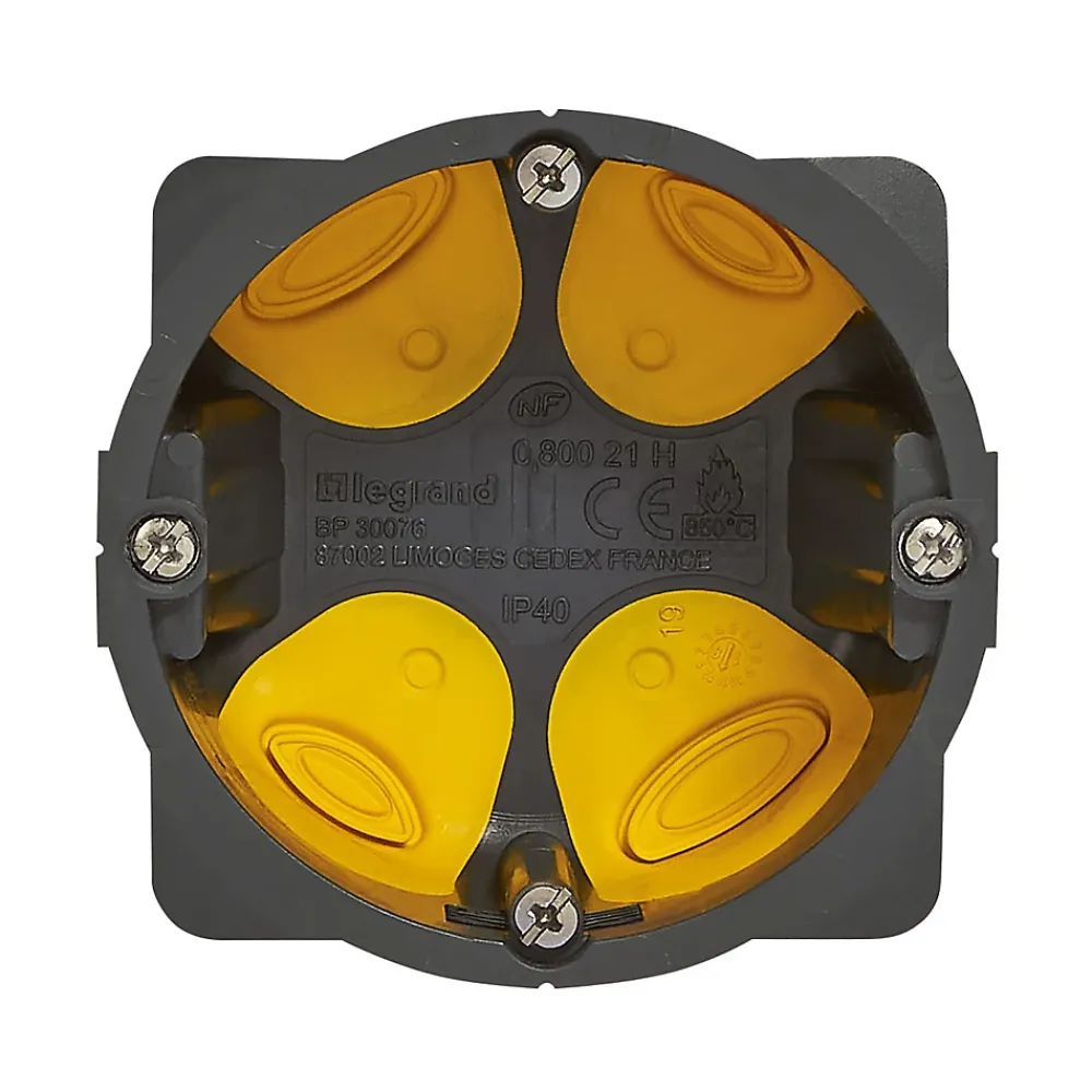 Legrand Boite D'Encastrement-Boîte Eco Batibox monoposte profondeur 40mm D.67mm